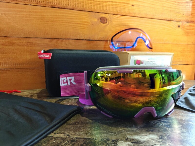 DÁMSKE LYŽIARSKE OKULIARE MARKER PROJECTOR+ PINK PLASMA MIRROR